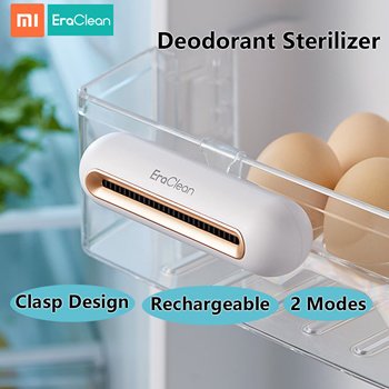 Xiaomi EraClean Refrigerator Deodorant Sterilizer Clasp Air Purifier Rechargeable Ozone Disinfection